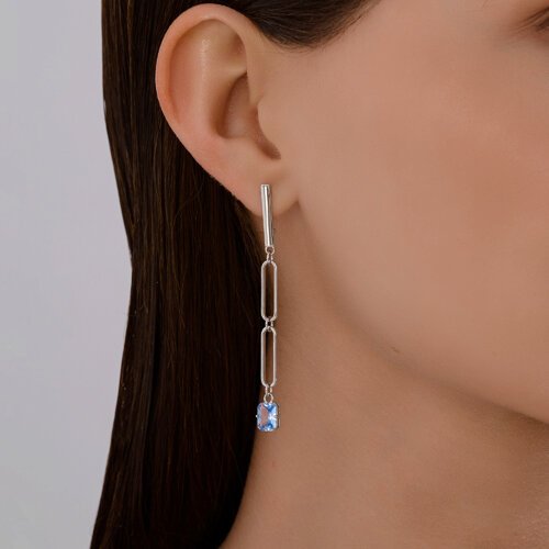 Серьги SOKOLOV 94026900 вес 3.87 г серебро, топаз купить,20084