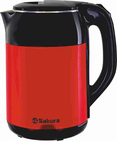 Электрочайник Sakura SA-2168 BR 1.8 л черно-красный купить,NaN