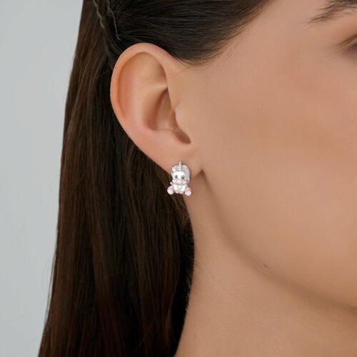 Серьги SOKOLOV 94027022 вес 2.56 г серебро, эмаль купить,16621