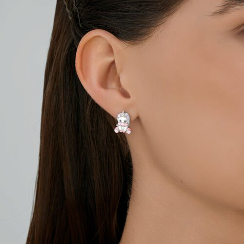Серьги SOKOLOV 94027022 вес 2.56 г серебро, эмаль купить,16621