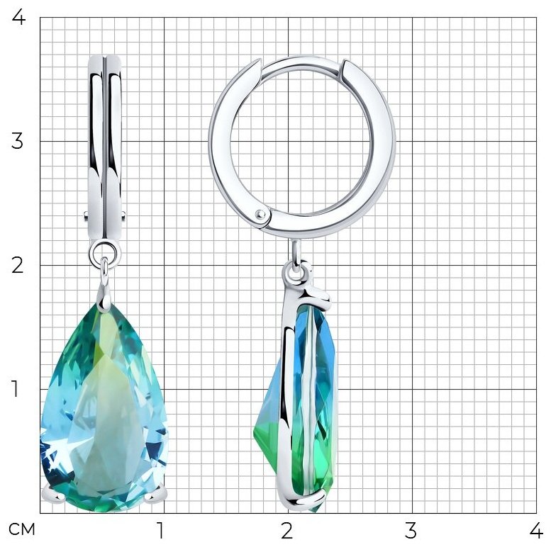 Серьги SOKOLOV 92022814 вес 5.76 г серебро, ситалл - ForteMarket Серьги SOKOLOV 92022814 вес 5.76 г серебро, ситалл купить,43899