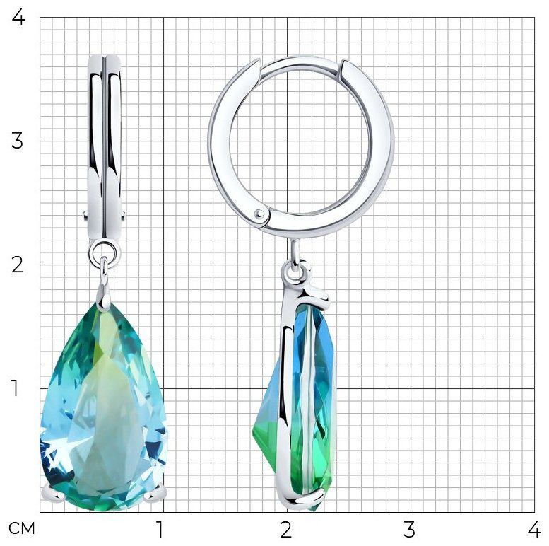 Серьги SOKOLOV 92022814 вес 5.76 г серебро, ситалл - ForteMarket Серьги SOKOLOV 92022814 вес 5.76 г серебро, ситалл купить,43899