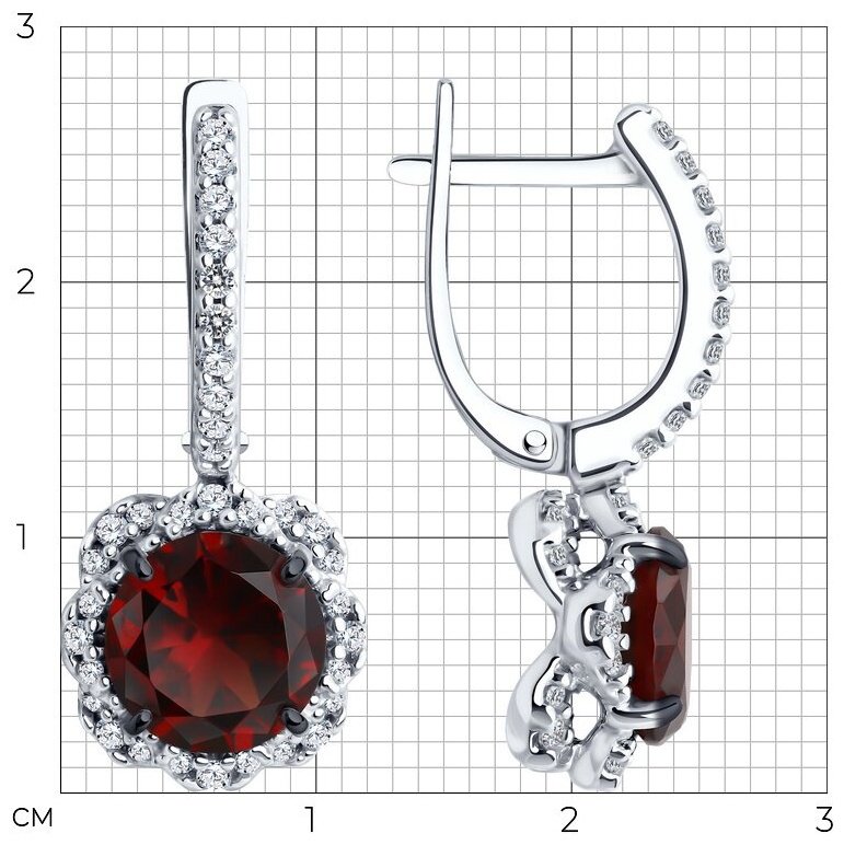 Серьги SOKOLOV 92022824 вес 4.67 г серебро, ситалл купить,33858