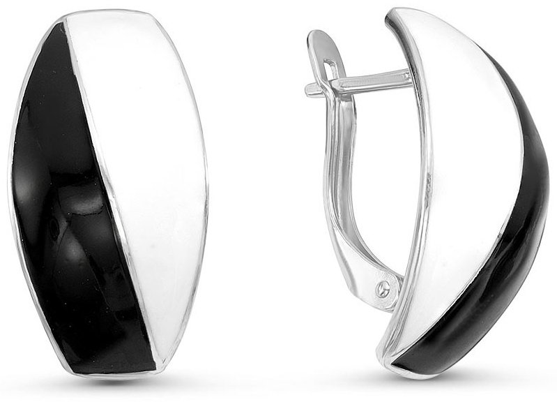 Серьги Красная пресня 3309330Д вес 6.94 г серебро, эмаль купить,41999