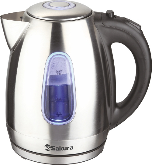 Электрочайник Sakura SA-2166 1.7 л серебристый купить,NaN