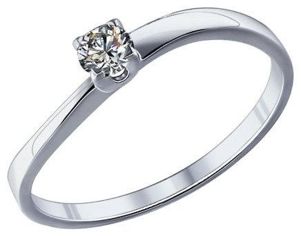 Кольцо SOKOLOV 89010022 17 0.87 г серебро, цирконий купить,27331