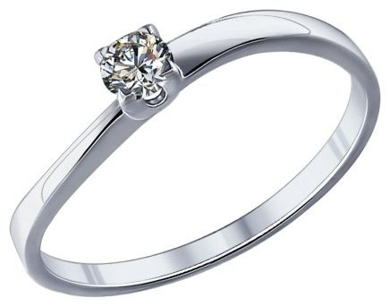 Кольцо SOKOLOV 89010022 17 0.87 г серебро, цирконий купить,27331