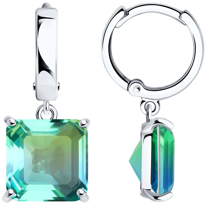 Серьги SOKOLOV 92022846 вес 3.92 г серебро, ситалл - ForteMarket Серьги SOKOLOV 92022846 вес 3.92 г серебро, ситалл купить,32000