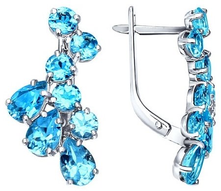 SOKOLOV 92020006 3.56 г серебро, топаз купить,28201