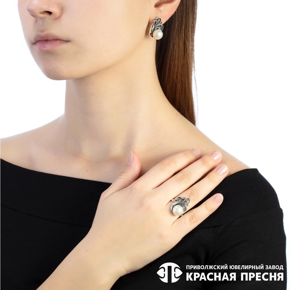 Серьги Красная пресня 33313138 вес 7.5 г серебро, культивированный жемчуг - ForteMarket Серьги Красная пресня 33313138 вес 7.5 г серебро, культивированный жемчуг купить,32832