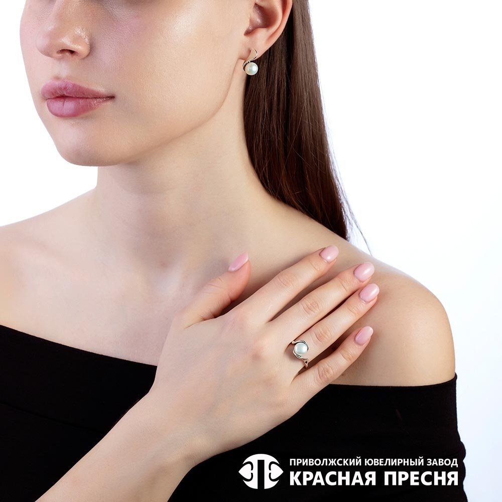 Серьги Красная пресня 33313474 вес 3.6 г серебро, культивированный жемчуг - ForteMarket Серьги Красная пресня 33313474 вес 3.6 г серебро, культивированный жемчуг купить,30386