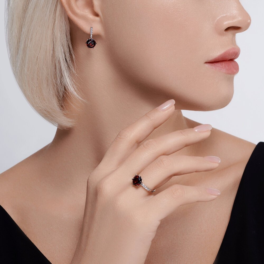 Серьги SOKOLOV 92022849 вес 2.98 г серебро, ситалл