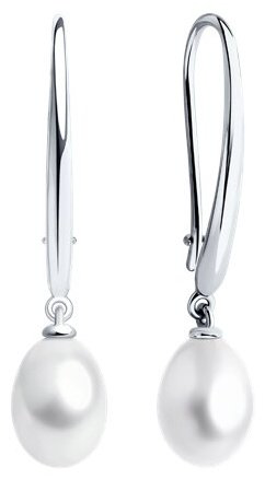 Серьги SOKOLOV 92022943 вес 4.11 г серебро, жемчуг купить,38988