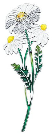 Брошь SOKOLOV 94040343 вес 14.57 г серебро, фианит купить,82080