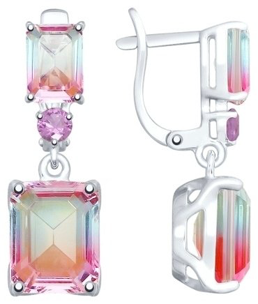Серьги SOKOLOV 92021949 вес 5.11 г серебро, ситалл купить,32749