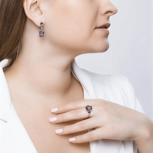 Серьги SOKOLOV 92021949 вес 5.11 г серебро, ситалл купить,32749