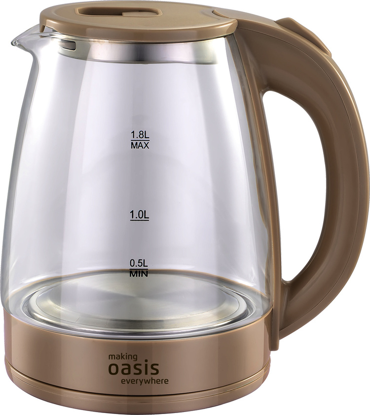 Электрочайник Oasis K-8GI 1.8 л бежевый купить,NaN