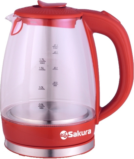 Электрочайник Sakura SA-2717R 1.7 л красный купить,NaN