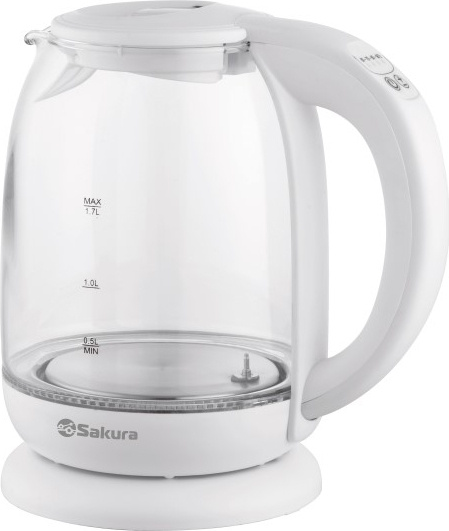 Электрочайник Sakura SA-2718DW 1.7 л белый купить,NaN