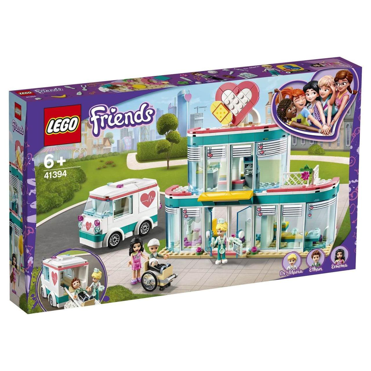 Конструктор Lego Friends Городская больница Хартлейк Сити 41394  купить,NaN