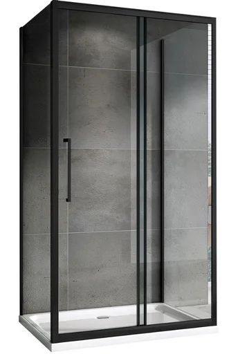 Душевой угол Abber Schwarzer Diamant AG30130BH-S75B-S75B 130х75х195см