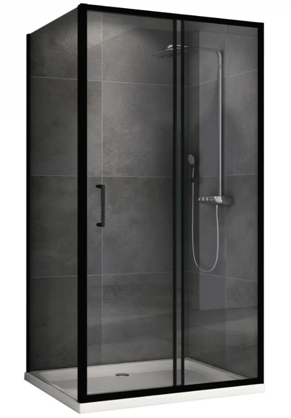 Душевой угол Abber Schwarzer Diamant AG30140B5-S80B5 140х80х190см