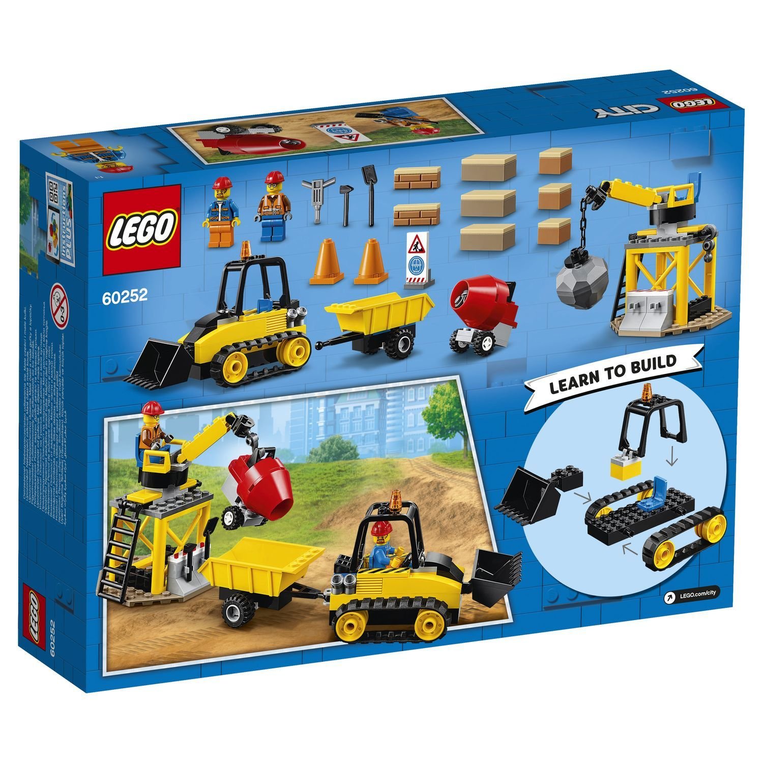Конструктор Lego Город Great Vehicles Строительный бульдозер 60252 купить,NaN