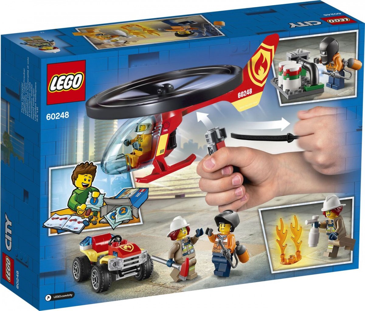 Конструктор Lego City пожарный спасательный вертолёт 60248  купить,NaN
