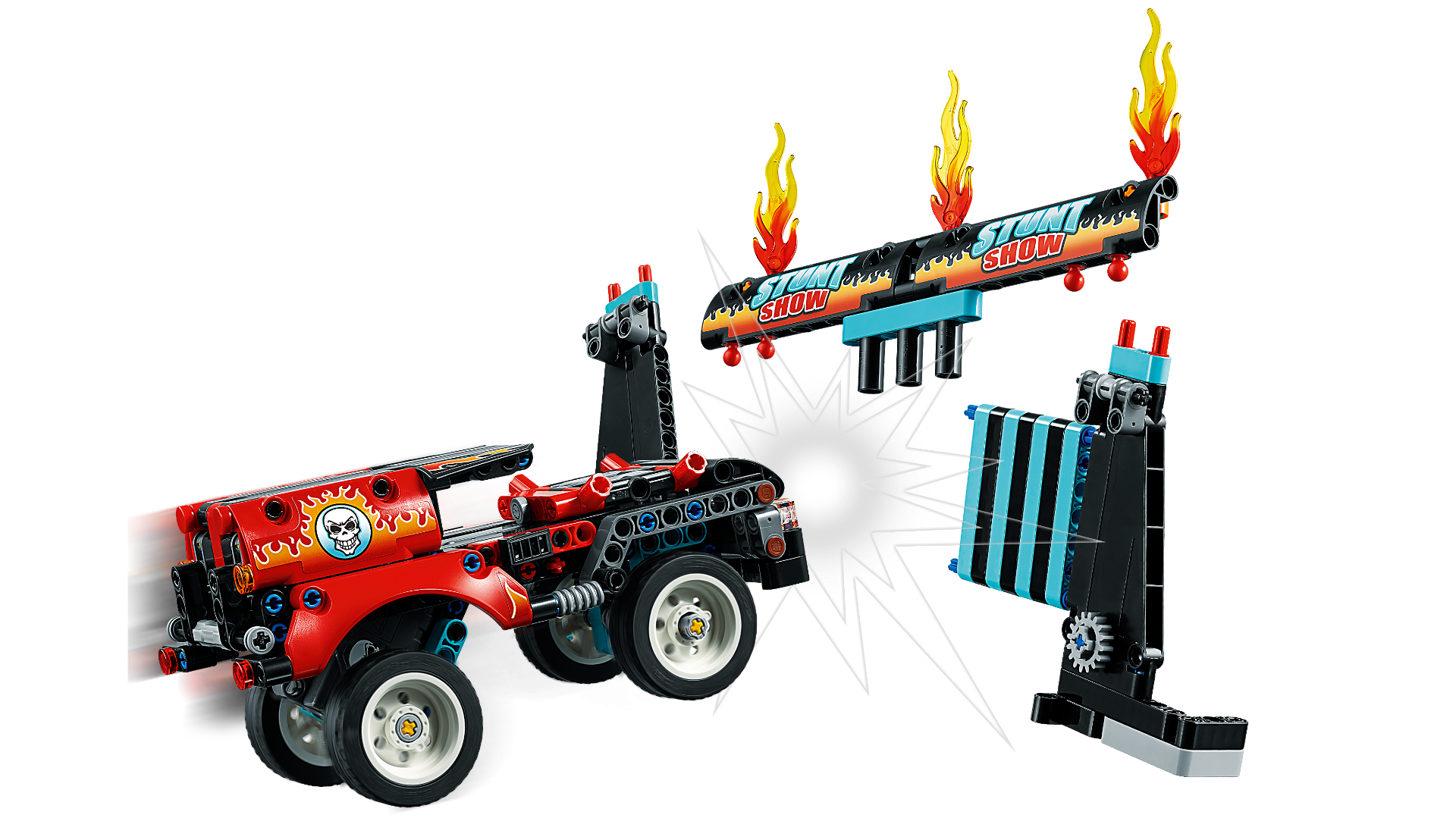 Конструктор Lego Техник Шоу трюков на грузовиках и мотоциклах 42106 купить,NaN