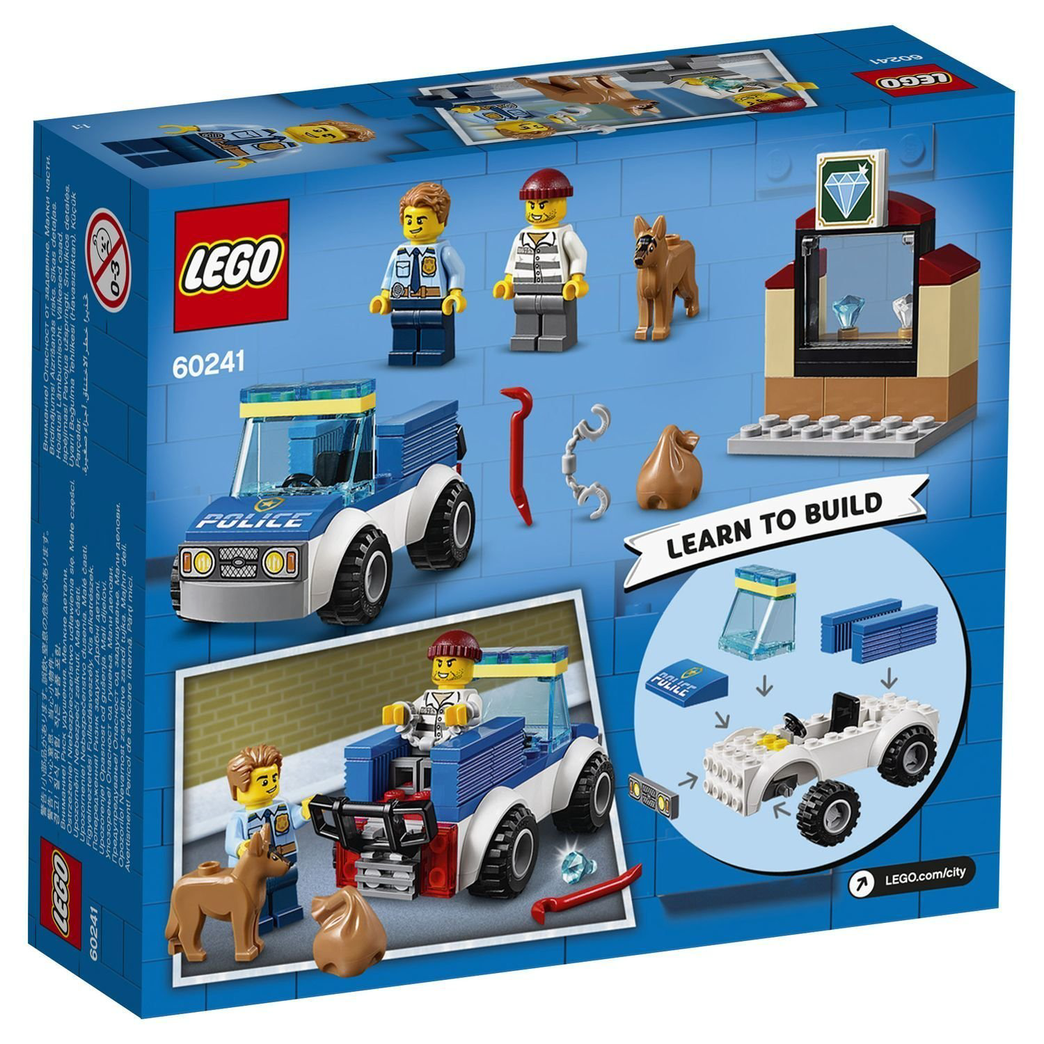 Конструктор Lego CIty Полицейский отряд с собакой 60241 купить,NaN