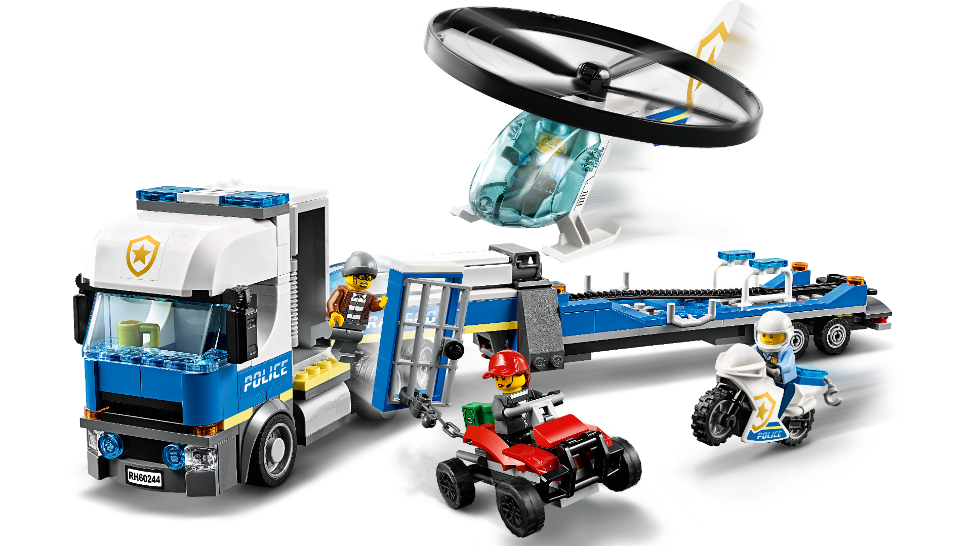 Конструктор Lego Город Полицейский вертолётный транспорт 60244 купить,NaN