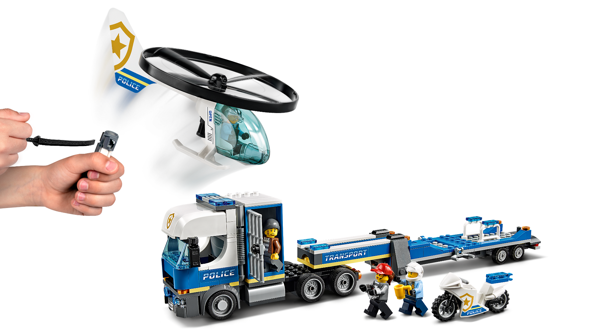 Конструктор Lego Город Полицейский вертолётный транспорт 60244 купить,NaN