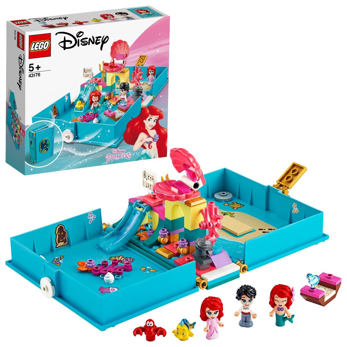 Конструктор Lego Disney Princess Книга сказочных приключений Ариэль 43176 купить,NaN