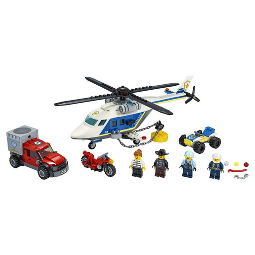 Конструктор Lego Город Погоня на полицейском вертолёте 60243