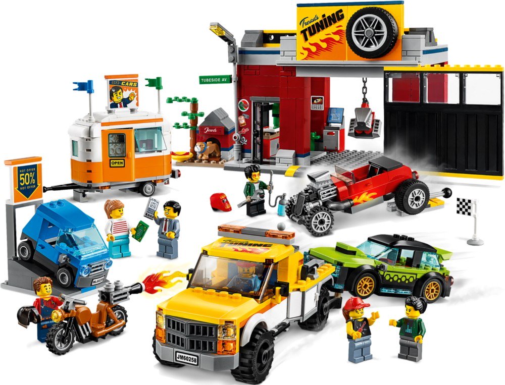 Конструктор Lego City Тюнинг-мастерская 60258 купить,NaN