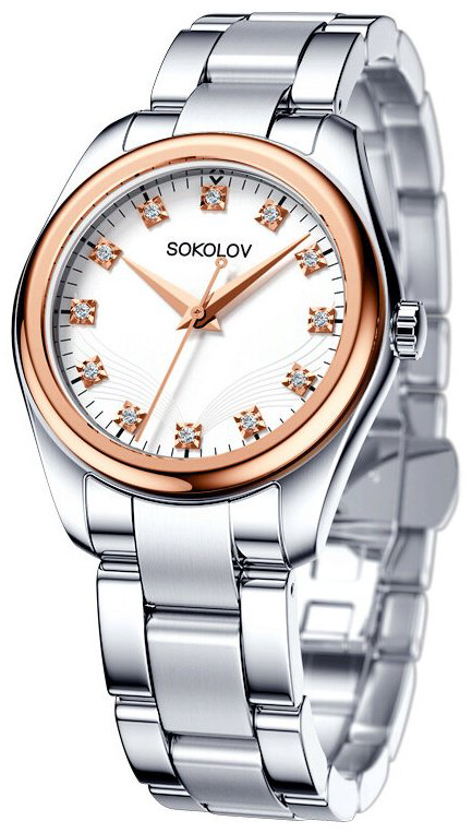 Часы Кварцевые SOKOLOV 140.01.71.000.01.01.2 красное золото, серебро купить,375199