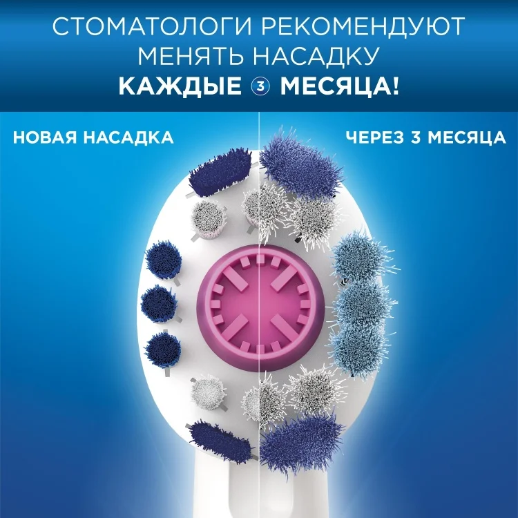 Электрическая зубная щетка Oral-B Vitality D100.413.1 PRO 3D White type 3710 White купить,0