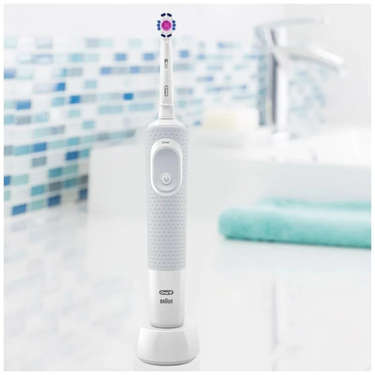Электрическая зубная щетка Oral-B Vitality D100.413.1 PRO 3D White type 3710 White купить,0