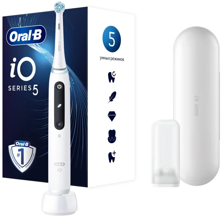 Электрическая зубная щетка Oral-B ORAL B Series 5 iOG5.1A6.1DK White Alabaster