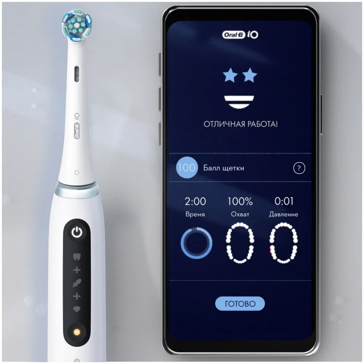 Электрическая зубная щетка Oral-B ORAL B Series 5 iOG5.1A6.1DK White Alabaster купить,0