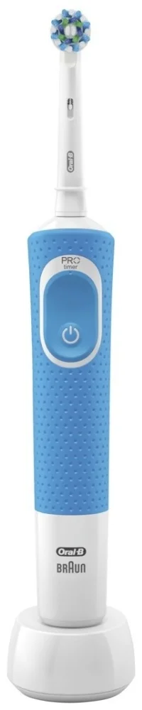 Электрическая зубная щетка Oral-B Vitality D100.413.1 PRO CrossAction тип 3710 Blue - ForteMarket Электрическая зубная щетка Oral-B Vitality D100.413.1 PRO CrossAction тип 3710 Blue купить,0