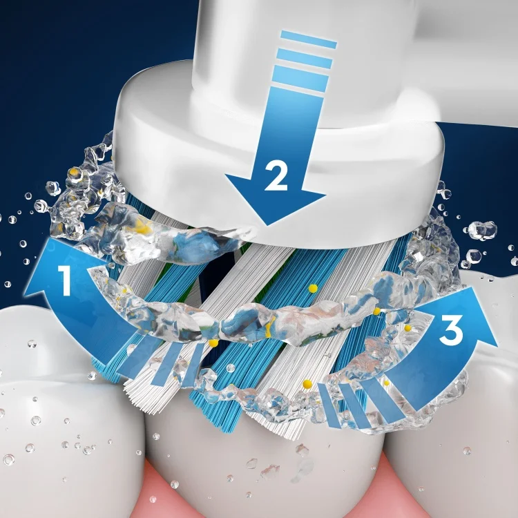 Электрическая зубная щетка Oral-B Vitality D100.413.1 PRO CrossAction тип 3710 Blue - ForteMarket Электрическая зубная щетка Oral-B Vitality D100.413.1 PRO CrossAction тип 3710 Blue купить,0