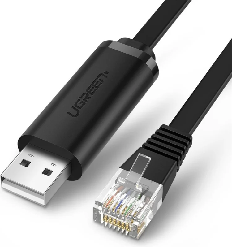 Кабель UTP Ugreen RJ-45 - USB 2.0 A 1.5 м 50773 Black