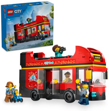 LEGO Красный двухэтажный экскурсионный автобус City 60407, деталей 384 шт