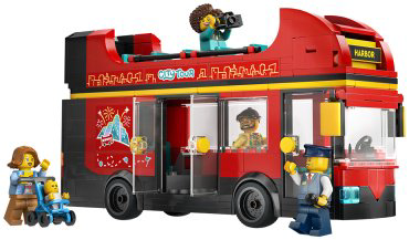 LEGO Красный двухэтажный экскурсионный автобус City 60407, деталей 384 шт купить,NaN