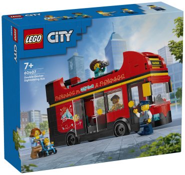 LEGO Красный двухэтажный экскурсионный автобус City 60407, деталей 384 шт