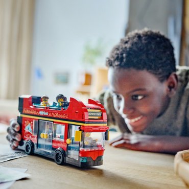LEGO Красный двухэтажный экскурсионный автобус City 60407, деталей 384 шт