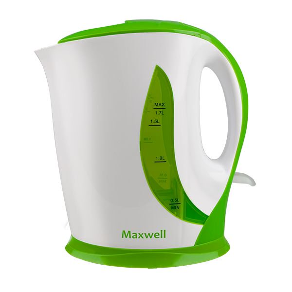 Электрочайник Maxwell MW-1062 G 1.7л бело-зеленый