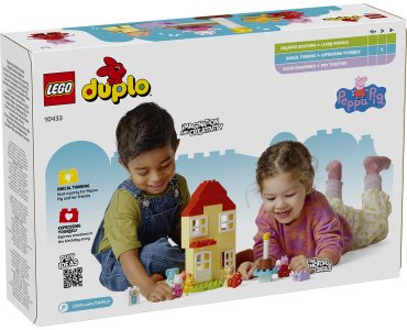 LEGO Домик на день рождения Свинки Пеппы DUPLO 10433, деталей 59 шт купить,0