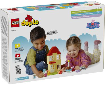 LEGO Домик на день рождения Свинки Пеппы DUPLO 10433, деталей 59 шт купить,NaN
